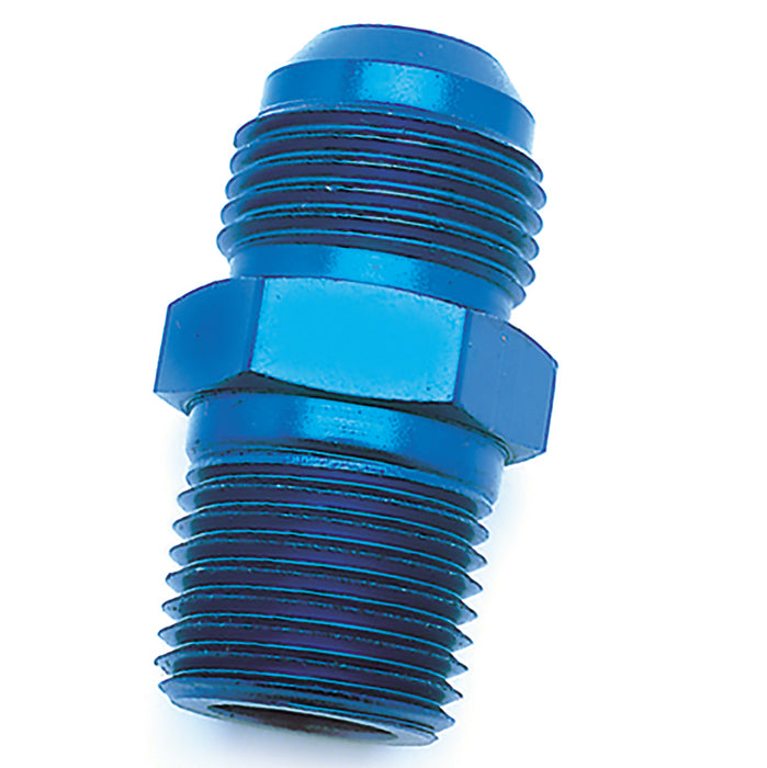 SpeedFx 560676 Straight; -6AN x 1/4 NPTF; Blue; Anodized Aluminum; Single - Truck Part Superstore