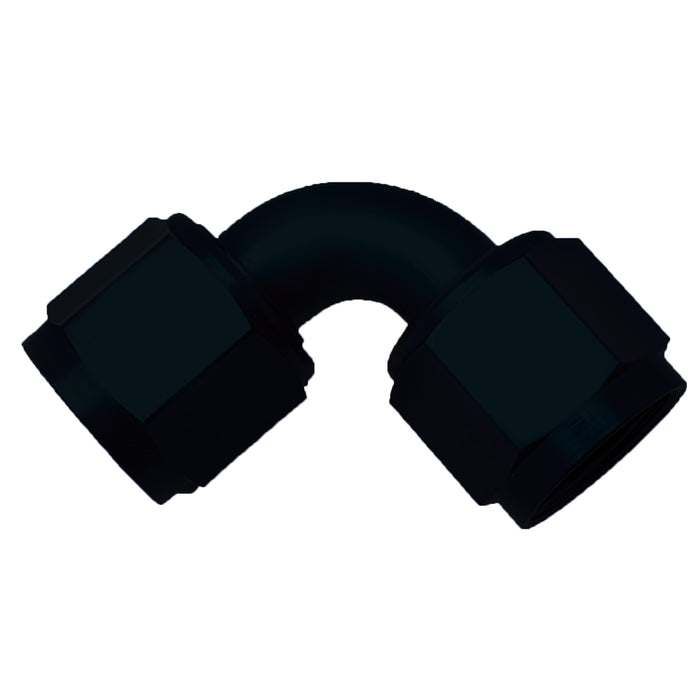 SpeedFx 560890BK -8AN x 90 Degree Full Swivel; Anodized Aluminum; Black; Single - Truck Part Superstore