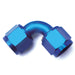 SpeedFx 560890 -8AN x 90 Degree Full Swivel; Anodized Aluminum; Blue; Single - Truck Part Superstore