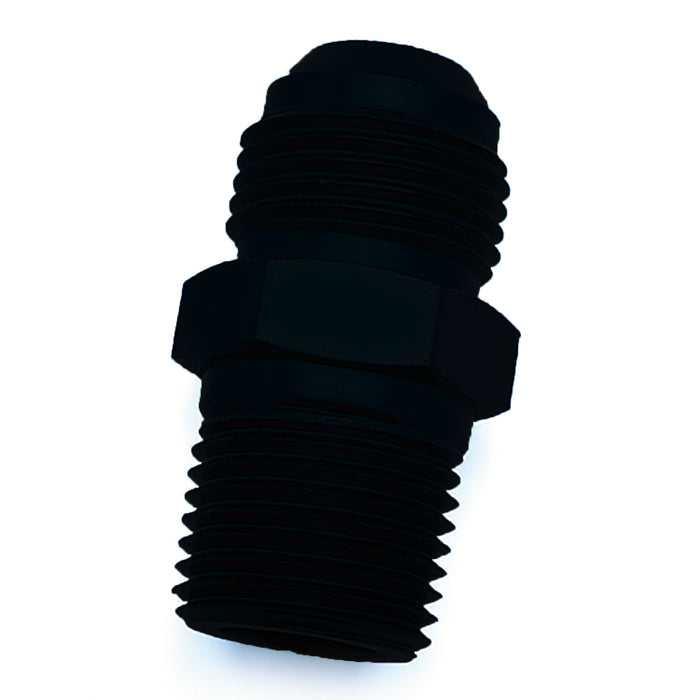 SpeedFx 560896BK Straight; -8AN x 1/2 NPTF; Black; Anodized Aluminum; Single - Truck Part Superstore