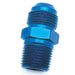 SpeedFx 560896 Straight; -8AN x 1/2 NPTF; Blue; Anodized Aluminum; Single - Truck Part Superstore