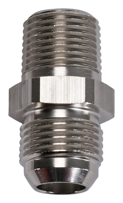 SpeedFx 561086E Straight; -10AN x 1/2 NPTF; Electro+ Nickel Plated Aluminum; Single - Truck Part Superstore