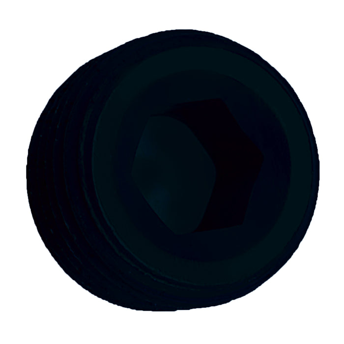 SpeedFx 565004BK Pipe Plug Fitting; Allen Socket; 1/2 Inch; Black; Anodized Aluminum - Truck Part Superstore