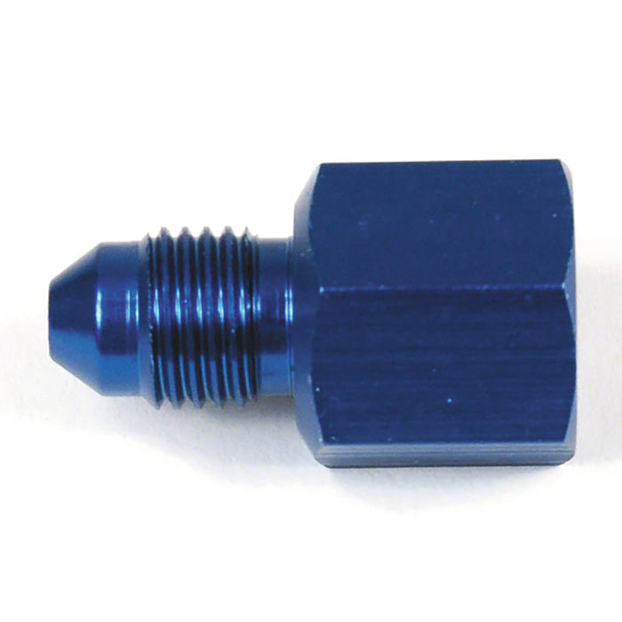 SpeedFx 566420 Straight; -6AN Female To -4AN Male Reducer; Anodized; Blue; Aluminum; Single - Truck Part Superstore