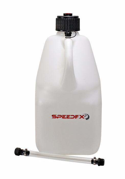 SpeedFx 8831 White; 5 Gallon Capacity; Plastic; With Filler Hose and Cap - Truck Part Superstore