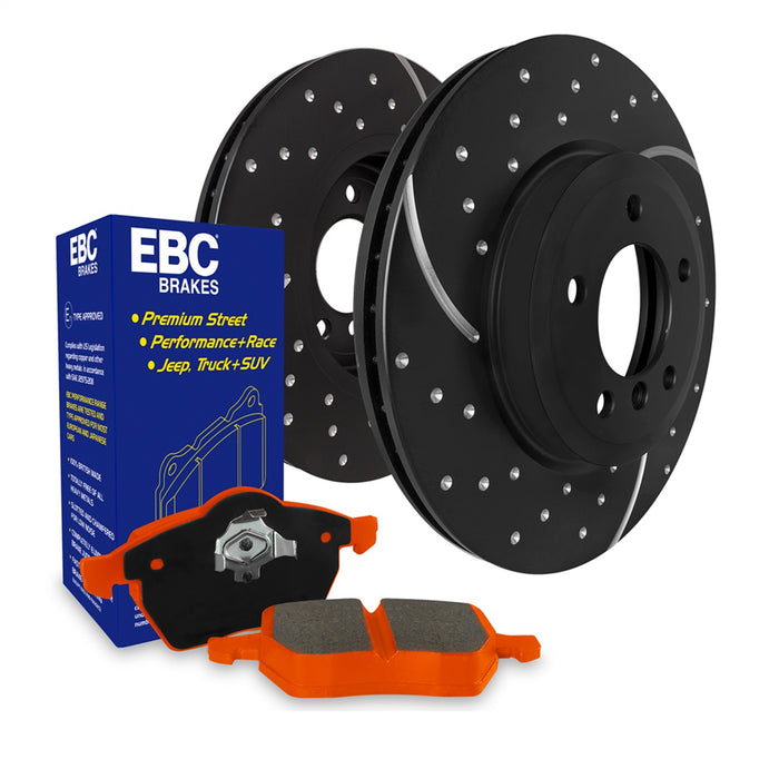 EBC Brakes S8KF1257 S8 Kits Orangestuff and GD Rotors - Truck Part Superstore