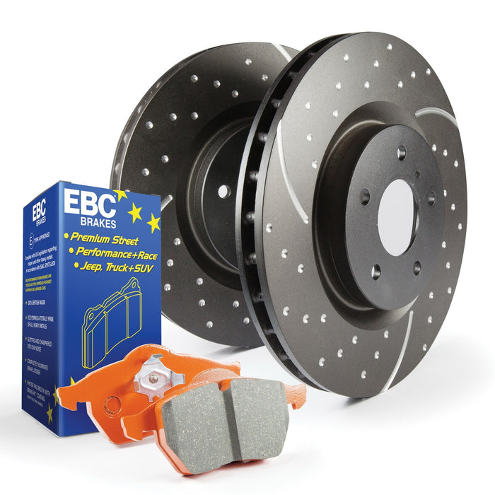 EBC Brakes S8KR1159 S8 Kits Orangestuff and GD Rotors - Truck Part Superstore