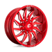 Fuel 1PC D74522001747 D745 22X10 8X170 GL-RED-MIL -18MM - Truck Part Superstore