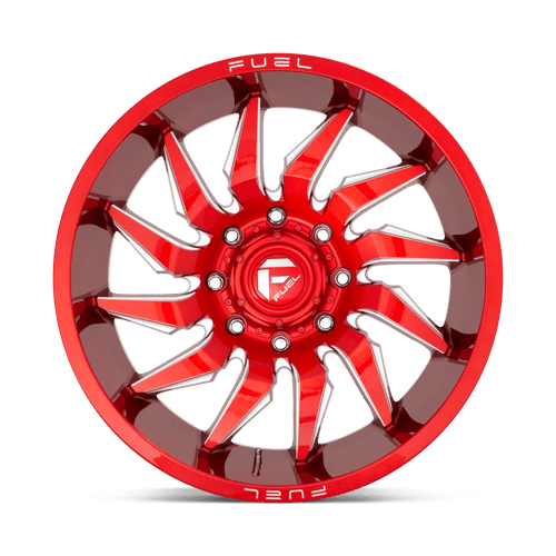 Fuel 1PC D74524208947 D745 24X12 6X135 GL-RED-MIL -44MM - Truck Part Superstore