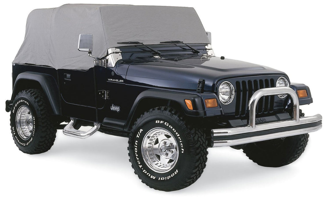 Smittybilt 1161 Cab Cover W/O Door Flap 92-06 Wrangler YJ/TJ/LJ Gray Smittybilt - Truck Part Superstore