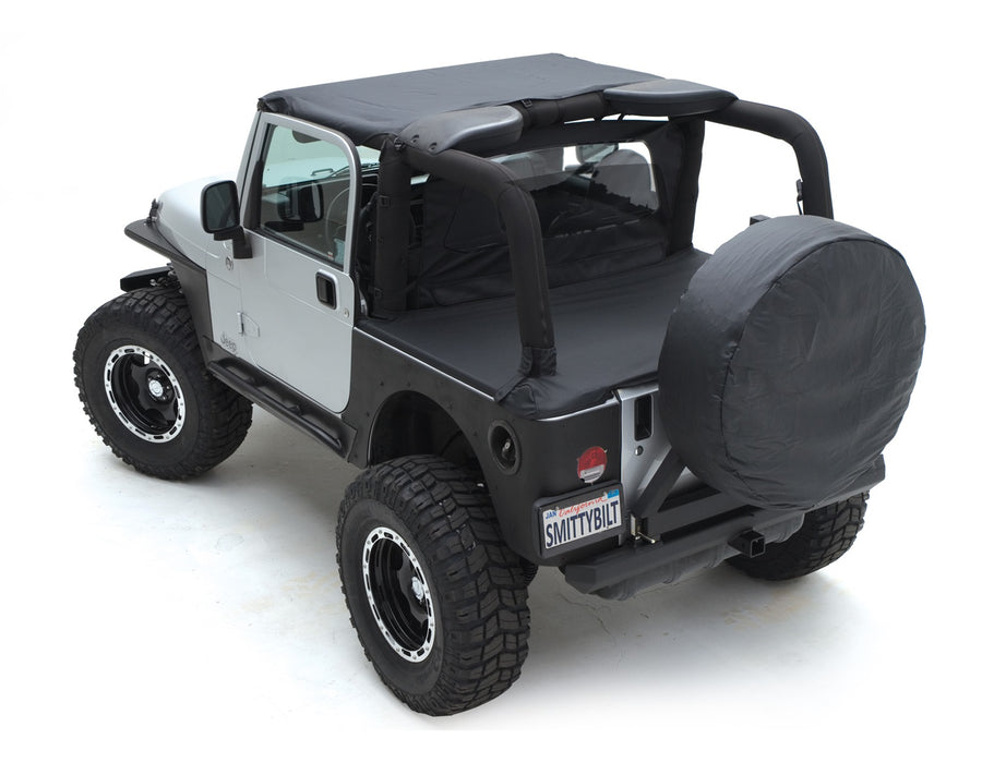Smittybilt 90701 Standard Soft Top 76-86 Jeep CJ7 Vinyl Black Smittybilt - Truck Part Superstore