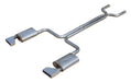 Pypes Performance Exhaust SCC40R Crossmember Back w/X-Pipe Exhaust System 86-91 Corvette C4 Split Rear Dual Exit 2.5 in Intermediate And Tail Pipe Race Pro Mufflers/Hdw/2x8in. Polished Tips Incl Natural 409 Stainless Steel Pypes Exhaust - Truck Part Superstore