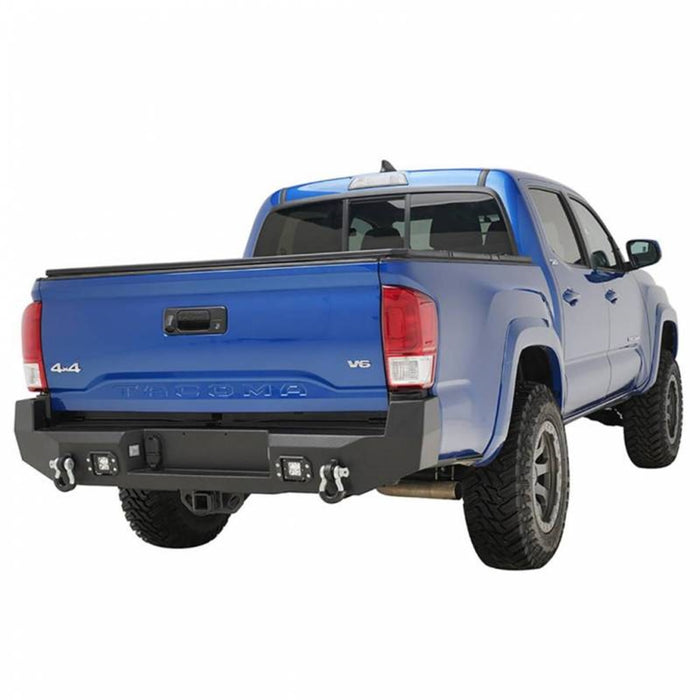 Daystar SCO-RBTOYTAC16 HD Rear Bumper; w/Led Cube Lights; - Truck Part Superstore