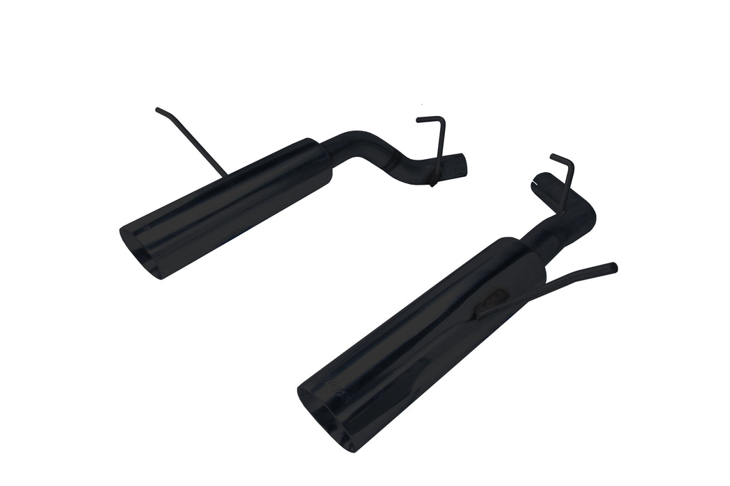 Pypes Performance Exhaust SDD19MSB Pype Bomb Series Axle Back Exhaust System 11-20 Durango Split Rear Dual Exit Incl Axle back Pipe 4.5 in Black Tips Hardware Polished Finish 304 Stainless Steel Pypes Exhaust - Truck Part Superstore