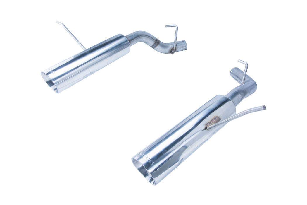 Pypes Performance Exhaust SDD19MSB Pype Bomb Series Axle Back Exhaust System 11-20 Durango Split Rear Dual Exit Incl Axle back Pipe 4.5 in Black Tips Hardware Polished Finish 304 Stainless Steel Pypes Exhaust - Truck Part Superstore