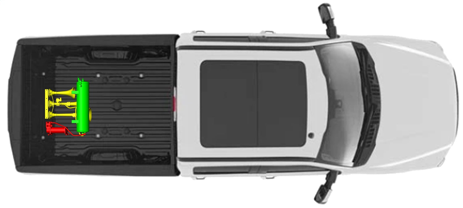 Kleinn Automotive Air Horns SDKIT17-230STL Train Horn And Onboard Air System w/Horn - Truck Part Superstore