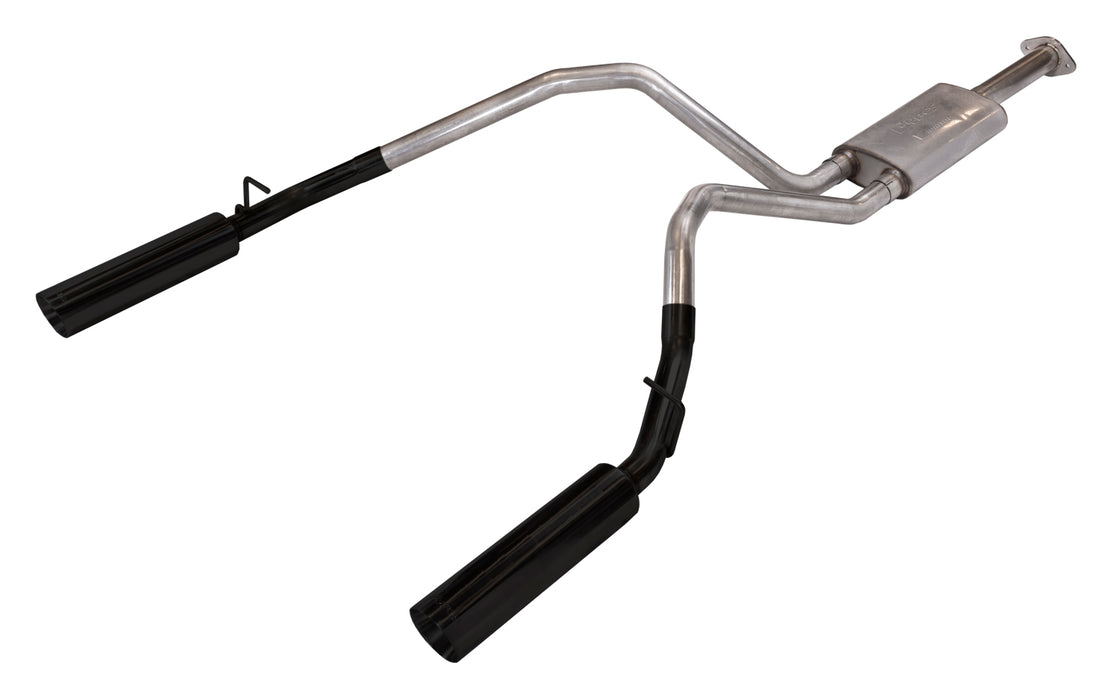 Pypes Performance Exhaust SDT23VB Ram 1500 Cat Back Exhaust System Black Pype Bomb For 19-22 Dodge Ram 1500 Split Rear Dual Exit 3 in Intermediate And 2.5” Tail Pipe 4.5 Pype Bomb Tip Muffler Incl Hardware Incl Tip Incl Pypes Exhaust - Truck Part Superstore