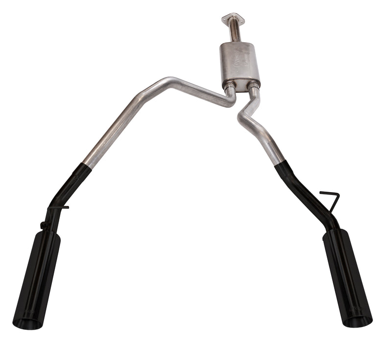 Pypes Performance Exhaust SDT23VB Ram 1500 Cat Back Exhaust System Black Pype Bomb For 19-22 Dodge Ram 1500 Split Rear Dual Exit 3 in Intermediate And 2.5” Tail Pipe 4.5 Pype Bomb Tip Muffler Incl Hardware Incl Tip Incl Pypes Exhaust - Truck Part Superstore