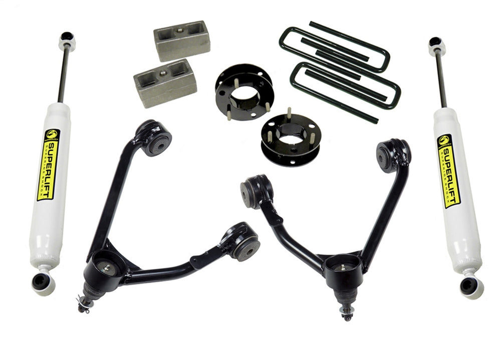 Superlift 3800 3.5in. Upper Ctrl Arm Kit-14-18 GM 1500 2WD w OE Al or SS Ctrl Arms w SL Rr Shck - Truck Part Superstore