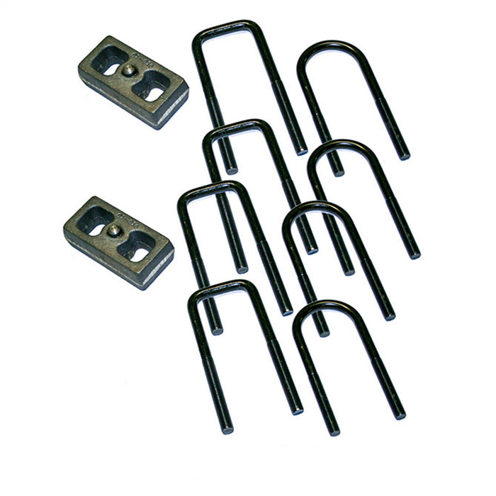 Superlift 9083 2in. Rear Block/U-bolt Kit-Without Top Mount Overloads - Truck Part Superstore