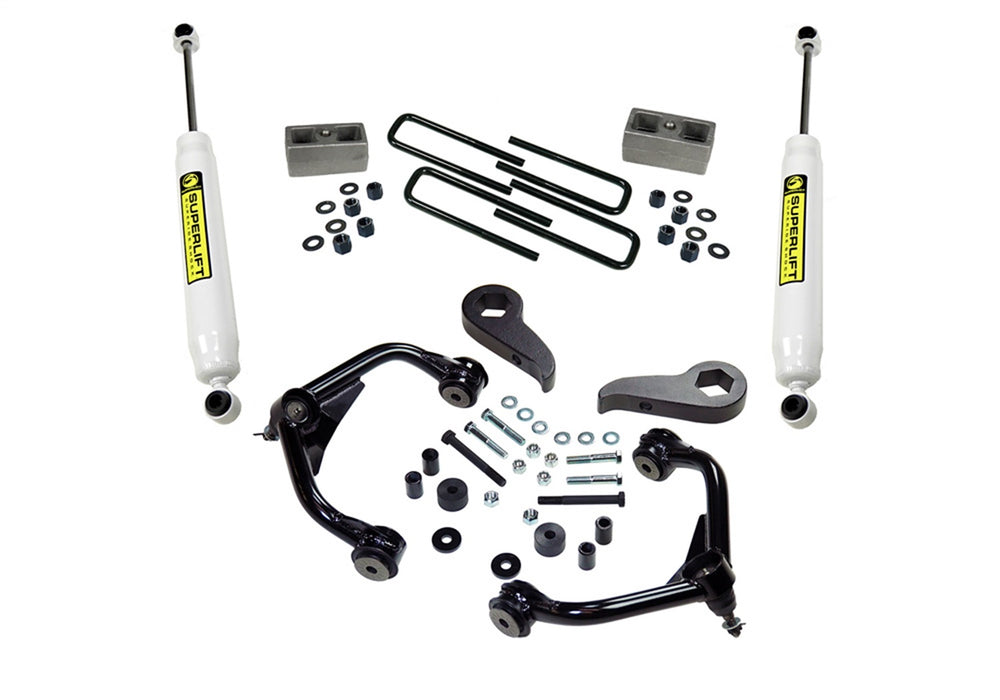 Superlift K1010 3 inch Lift Kit-2011-2019 Chevy and GMC 2500 HD with rear Superlift Shocks - Truck Part Superstore