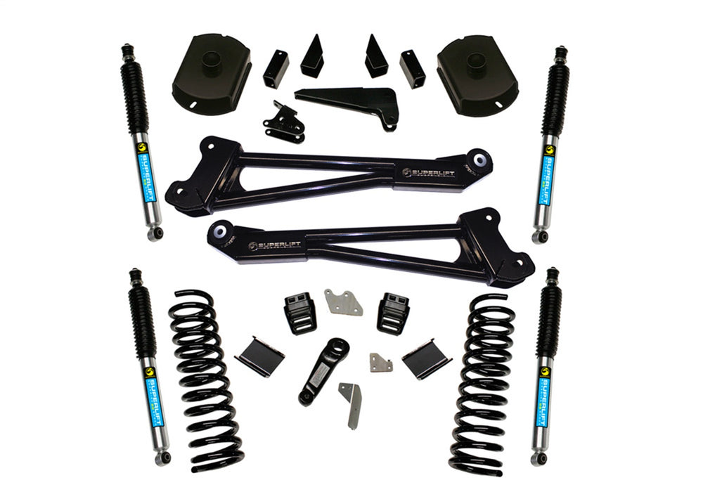 Superlift K125B 4in. Lift Kit-14-18 Ram 2500 4WD-Diesel-Replacement Radius Arms w/Bilstein Shock - Truck Part Superstore