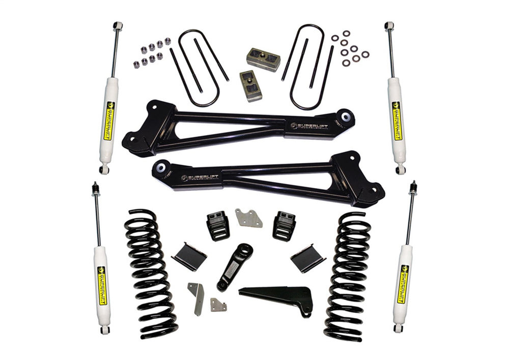 Superlift K144 4in. Lift Kit-13-18 Ram 3500 4WD-Diesel-Replacement Radius Arms w/SL Shocks - Truck Part Superstore