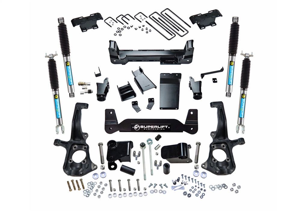 Superlift K150B 6in. Lift Kit-11-19 Silv/Sierra 2500/3500HD 4WD-Knuckle Kit w/Bilstein Shocks - Truck Part Superstore
