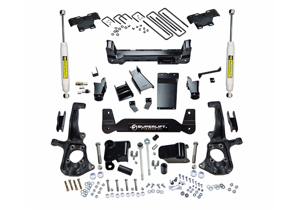 Superlift K150 6in. Lift Kit-11-19 Silverado/Sierra 2500HD/3500HD 4WD-Knuckle Kit w/SL Shocks - Truck Part Superstore