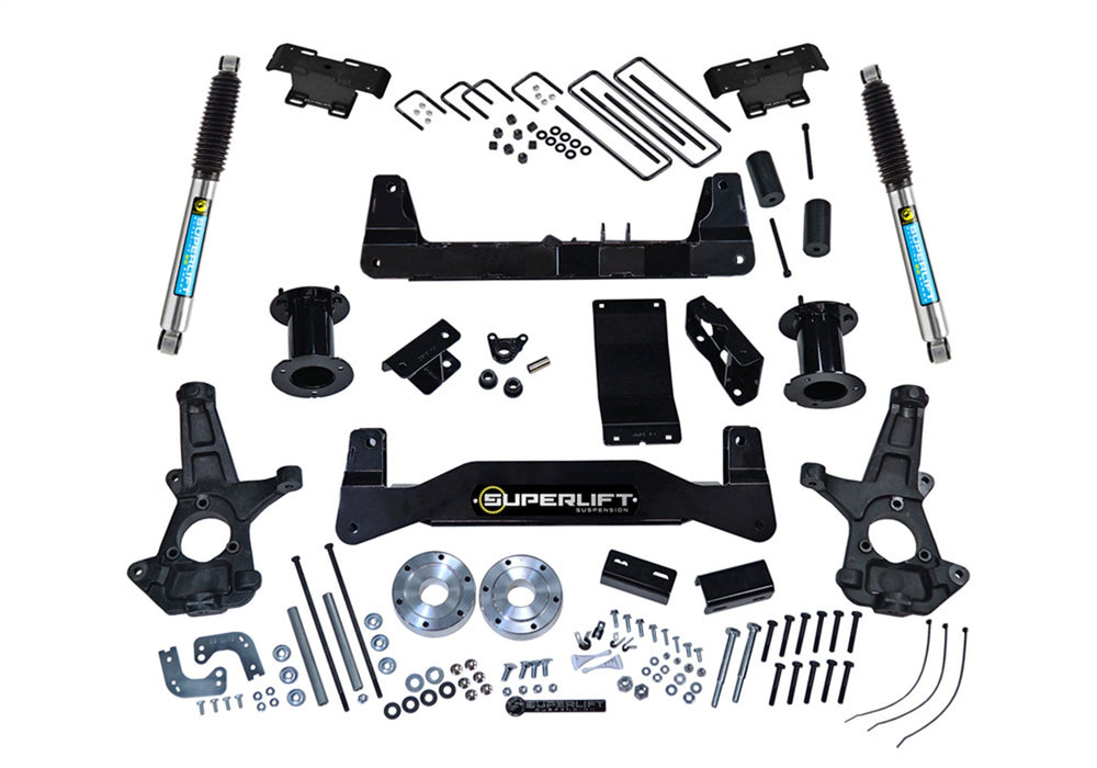 Superlift K160B 6.5in. Lift Kit-14-16 Silv/Sierra 1500 4WD w OE Cast Stl Ctrl Arms w Bil Rr Shck - Truck Part Superstore