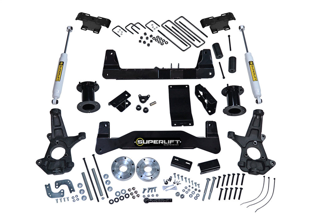Superlift K160 6.5in. Lift Kit-14-16 Silv/Sierra 1500 4WD w OE Cast Stl Ctrl Arms w SL Rr Shcks - Truck Part Superstore