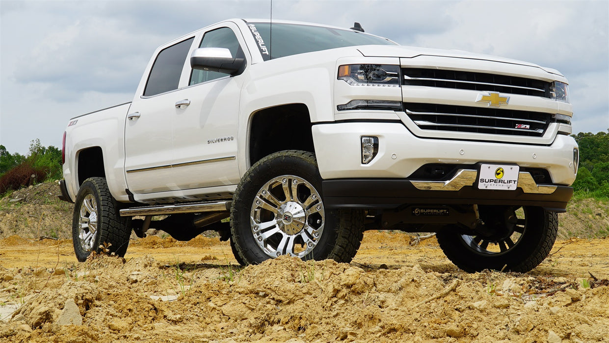 Superlift K160B 6.5in. Lift Kit-14-16 Silv/Sierra 1500 4WD w OE Cast Stl Ctrl Arms w Bil Rr Shck - Truck Part Superstore