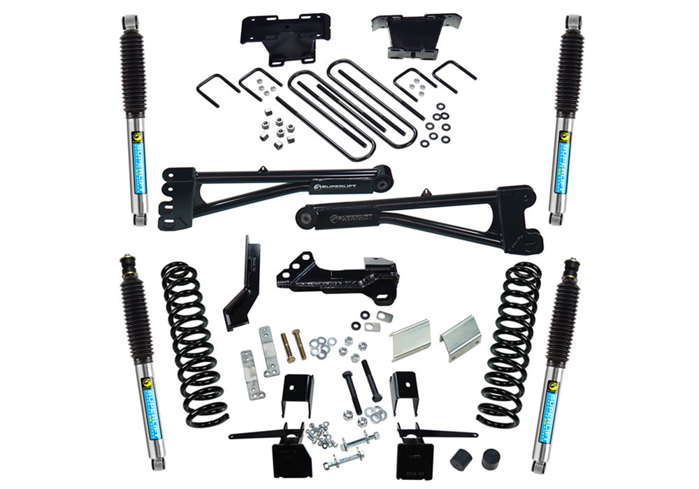 Superlift K165B 4in. Radius Arm Lift Kit-17-22 F-250/F-350 4WD-Diesel-w/Bilstein Shocks - Truck Part Superstore