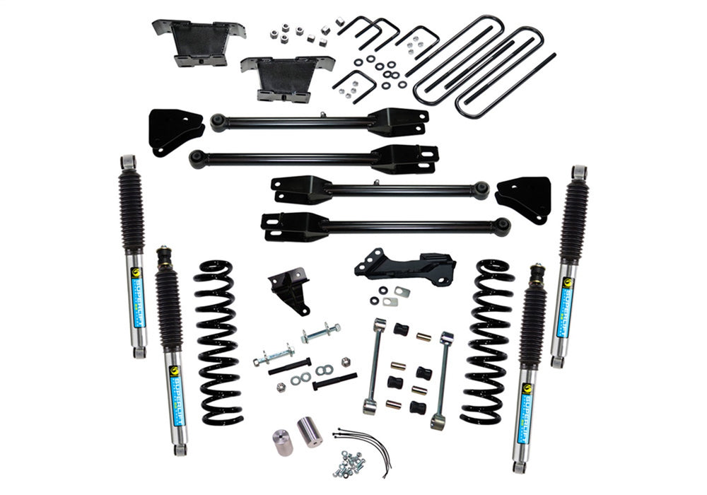 Superlift K233B 4in. Lift Kit-08-10 F250/F350 4WD-Dsl w/4-Link Conversion/Bil Shocks - Truck Part Superstore