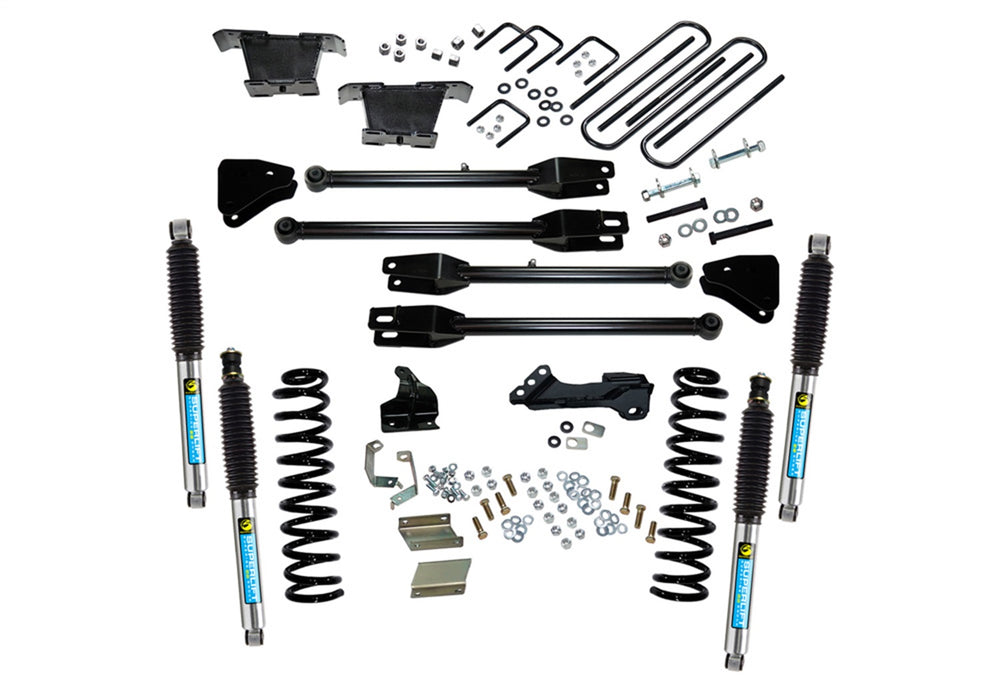 Superlift K236B 4in. Lift Kit-11-16 F250/F350 4WD-Dsl w/4-Link Conversion/Bil Shocks - Truck Part Superstore