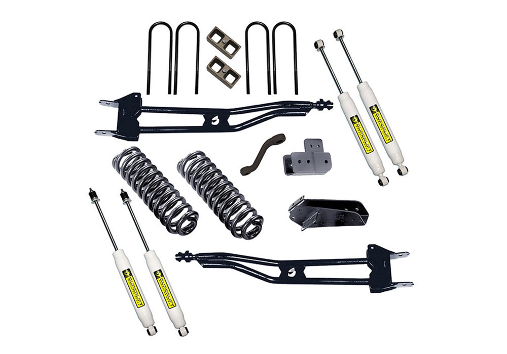 Superlift K385 4in. Superunner Radius Arm Lift Kit-80-96 Bronco 4WD-w/SL Shocks - Truck Part Superstore