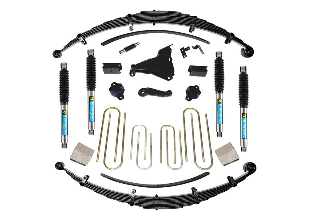Superlift K644B 8in. Lift Kit-00-04 F-250/F-350 4WD-Diesel/V10-w/Bilstein Shocks - Truck Part Superstore