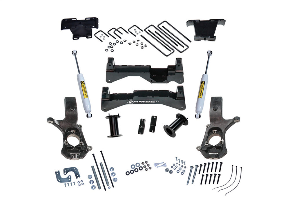 Superlift K894 8in. Lift Kit-07-16 Silv/Sierra 1500 2WD w Cast Steel Ctrl Arms w SL Rear Shocks - Truck Part Superstore