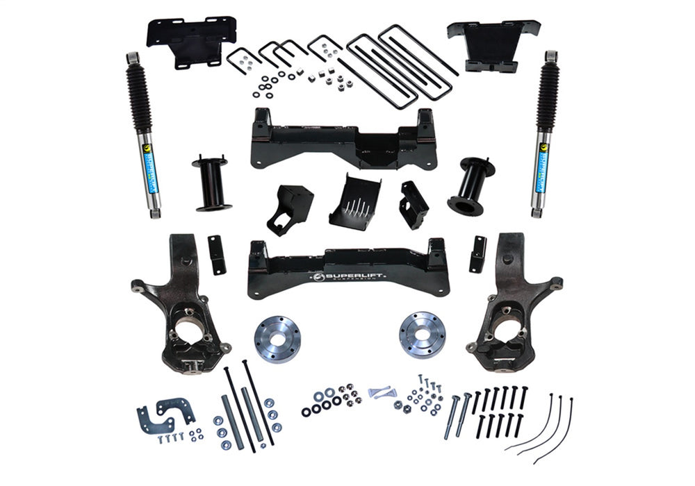 Superlift K897B 8in. Lift Kit-14-18 (19 Old Body) GM 1500 2WD w/OE Al or SS CtrlArms w/Bil Rr Sh - Truck Part Superstore