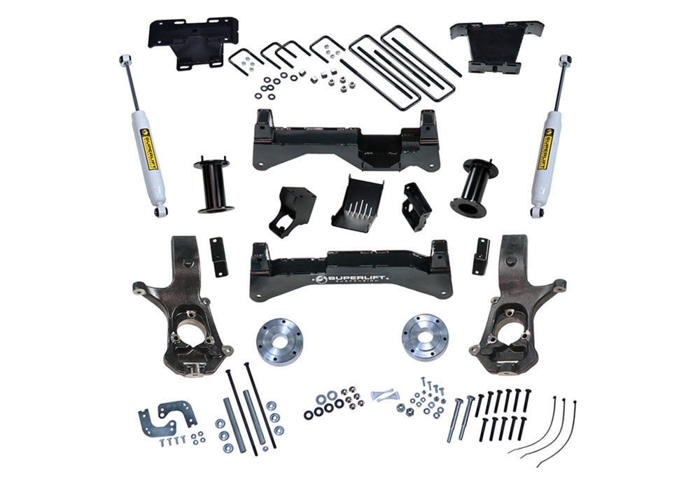 Superlift K899 8in. Lift Kit-14-18 (19 Old Body) GM 1500 4WD w/OE Al or SS Ctrl Arms w/SL Rr Sh - Truck Part Superstore