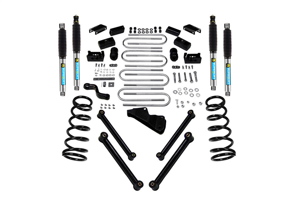 Superlift K965B 4in. Lift Kit-10-13 Ram 2500/10-12 3500 4WD-Diesel-w/Bilstein Shocks - Truck Part Superstore