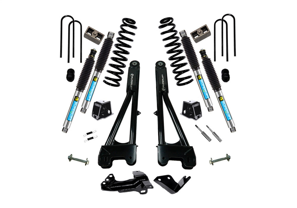 Superlift K975B 4in. Lift Kit-05-07 F250/F350 4WD-Dsl w/Replacement Radius Arms w/Bil Shocks - Truck Part Superstore