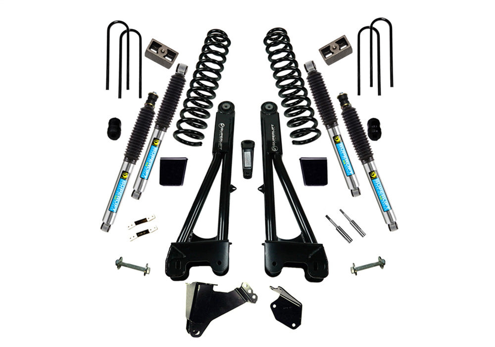 Superlift K977B 6in. Lift Kit-05-07 F250/F350 4WD-Dsl w/Replacement Radius Arms w/Bil Shocks - Truck Part Superstore