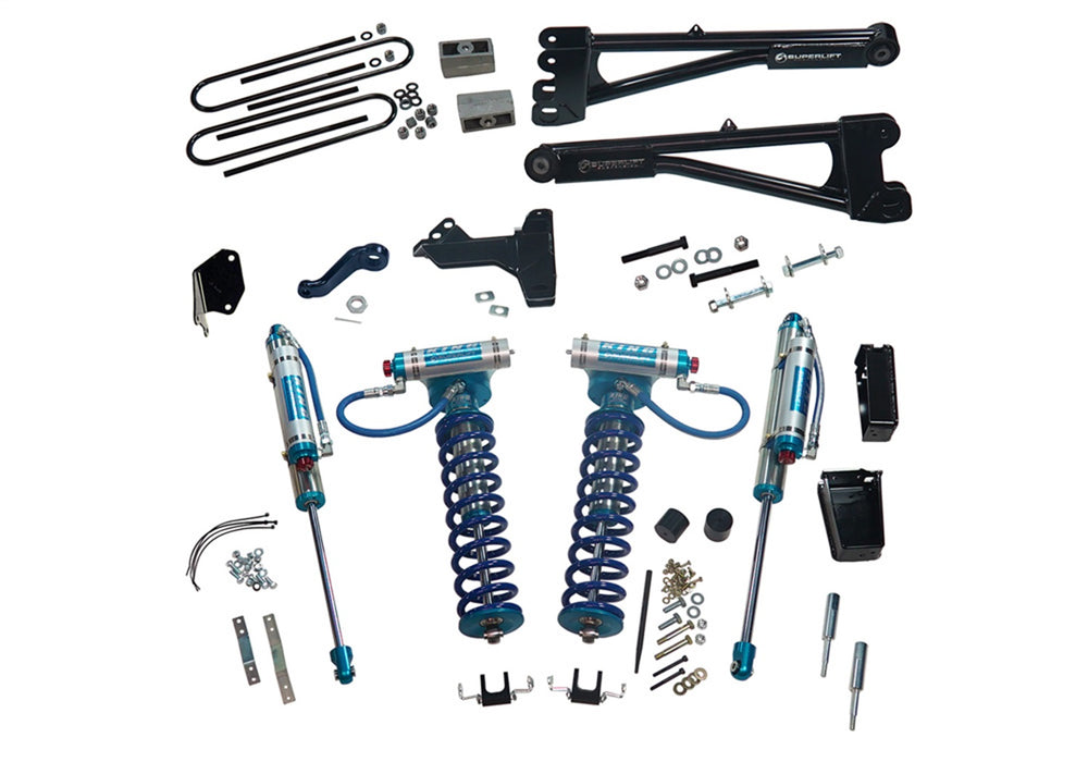 Superlift K977KG 6in. Lift Kit-05-07 F250/F350 4WD w Rep Radius Arms/King Clvrs/King Rr Shocks - Truck Part Superstore