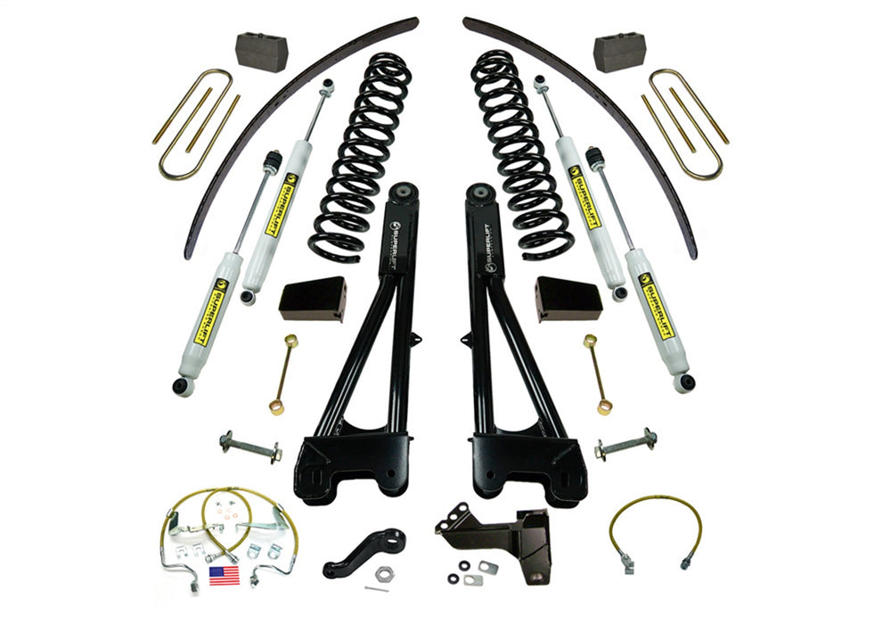 Superlift K985 8in. Lift Kit-08-10 F250/F350 4WD-Dsl w/Replacement Radius Arms w/SL Shocks - Truck Part Superstore