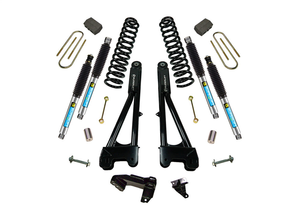 Superlift K987B 4in. Lift Kit-11-16 F250/F350 4WD-Dsl w/Replacement Radius Arms w/Bil Shocks - Truck Part Superstore