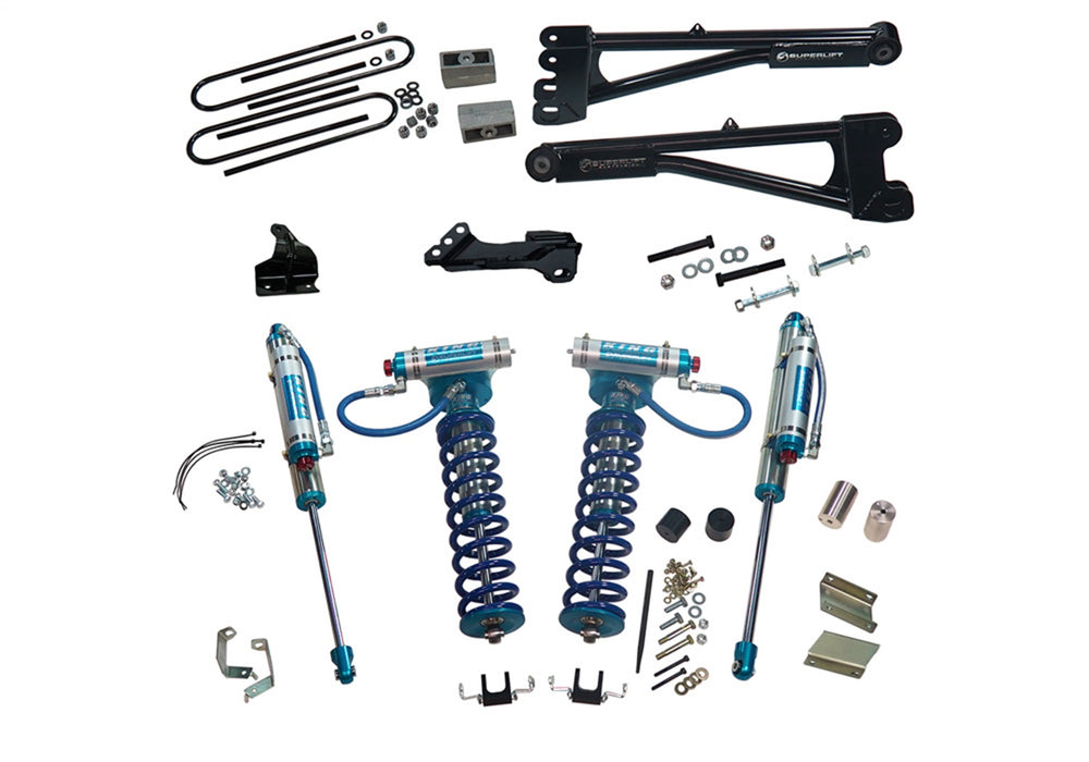 Superlift K987KG 4in. Lift Kit-11-16 F250/F350 4WD w Rep Radius Arms/King Clvrs/King Rr Shocks - Truck Part Superstore