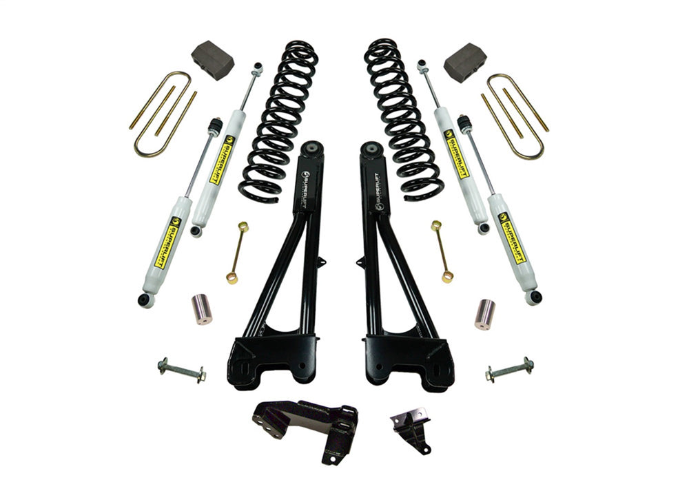 Superlift K987 4in. Lift Kit-11-16 F250/F350 4WD-Dsl w/Replacement Radius Arms w/SL Shocks - Truck Part Superstore