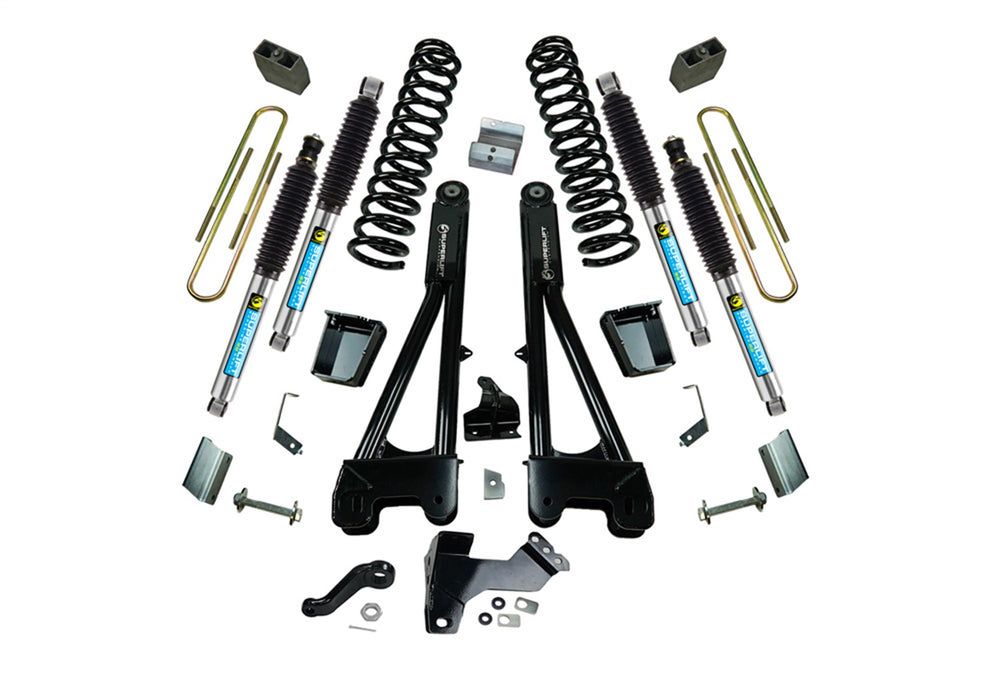 Superlift K989B 6in. Lift Kit-11-16 F250/F350 4WD-Dsl w/Replacement Radius Arms w/Bil Shocks - Truck Part Superstore