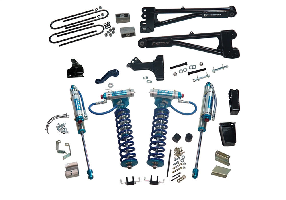 Superlift K989KG 6in. Lift Kit-11-16 F250/F350 4WD w Rep Radius Arms/King Clvrs/King Rr Shocks - Truck Part Superstore
